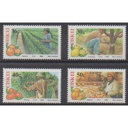South Africa - Ciskey - 1988 - Nb 141/144 - Fruits or vegetables