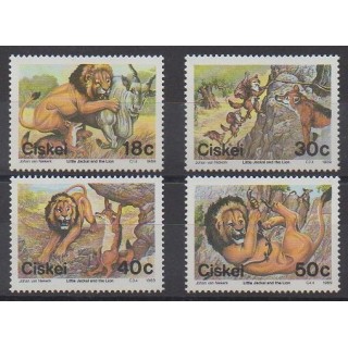 Acheter cette série de timbres d'Afrique du Sud - Ciskey de l'année 1989 (No 158/161).