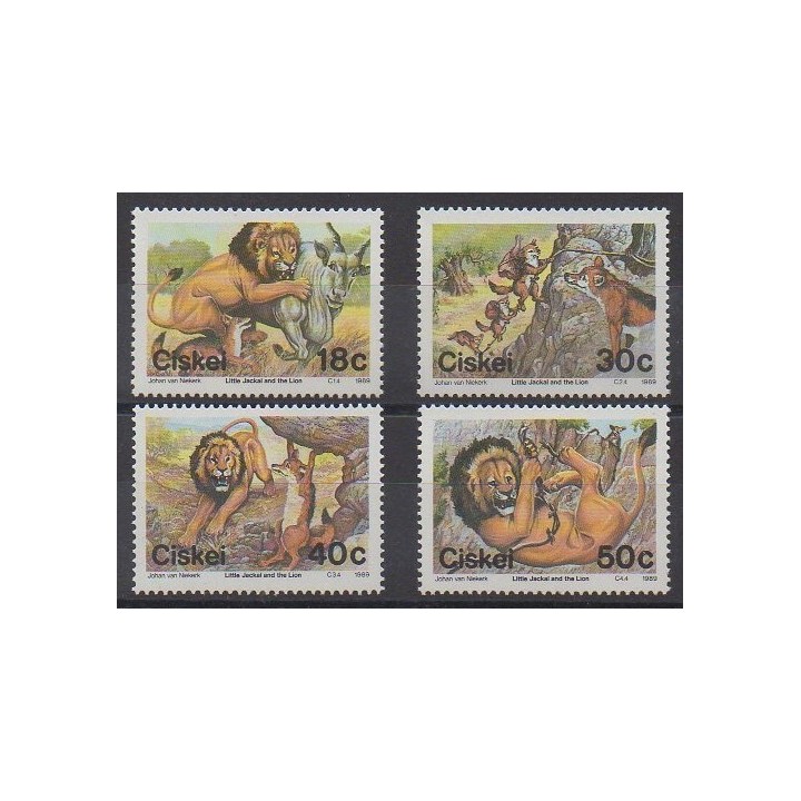 Buy this set of stamps of South Africa - Ciskey of the year 1989 (Nb 158/161).