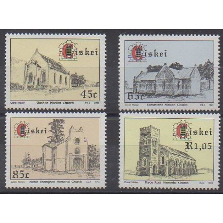 Afrique du Sud - Ciskey - 1993 - No 237/240 - Églises