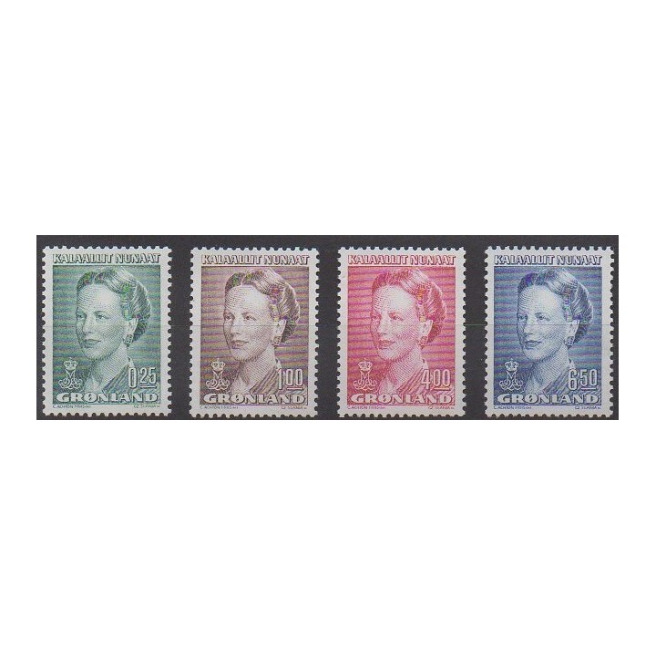 Acheter cette série de timbres du Groenland de l'année 1990 (No 189/192).