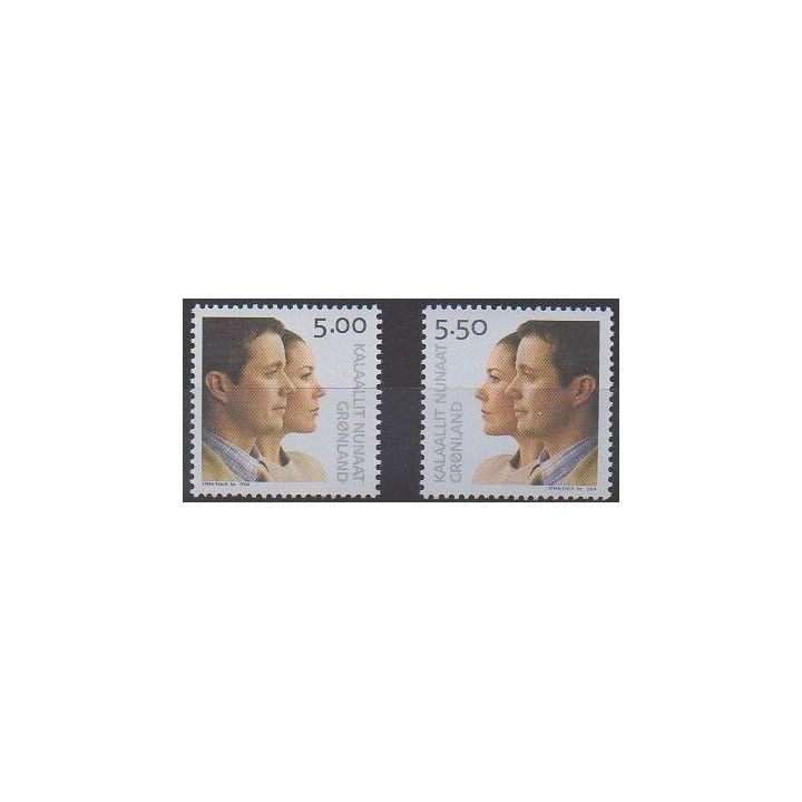 Acheter cette série de timbres du Groenland de l'année 2004 (No 399/400).