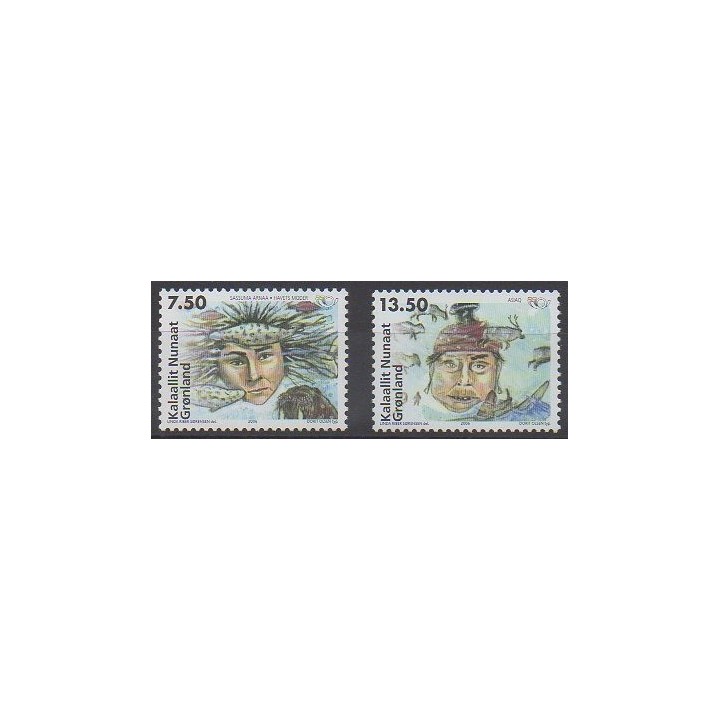Acheter cette série de timbres du Groenland de l'année 2006 (No 441/442).