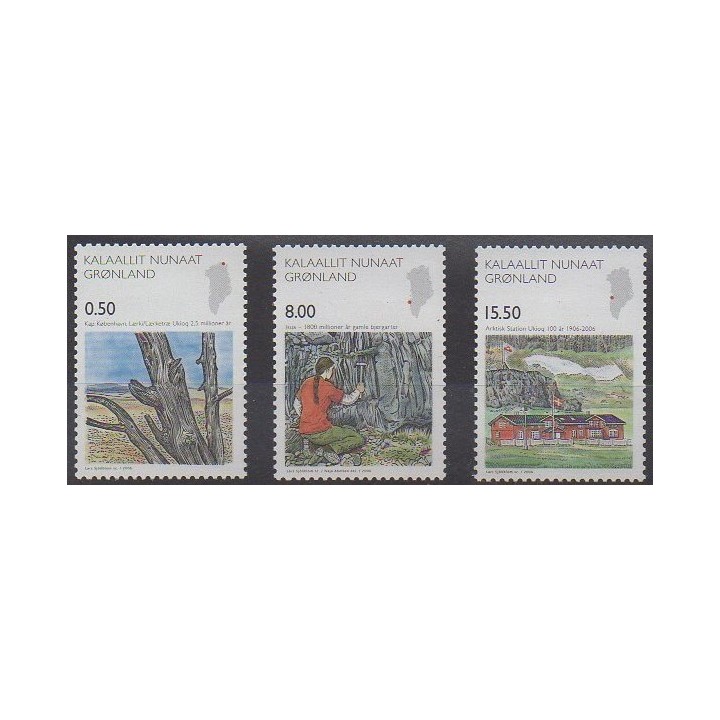 Acheter cette série de timbres du Groenland de l'année 2006 (No 451/453).