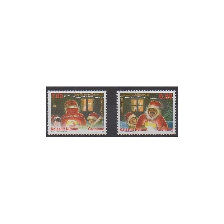 Buy this set of stamps of Greenland of the year 2010 (Nb 550/551).
