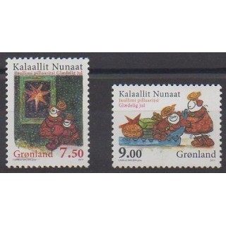 Buy this set of stamps of Greenland of the year 2011 (Nb 576/577).