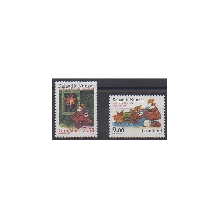 Buy this set of stamps of Greenland of the year 2011 (Nb 576/577).