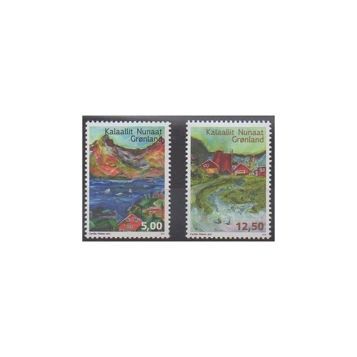 Acheter cette série de timbres du Groenland de l'année 2014 (No 634/635).