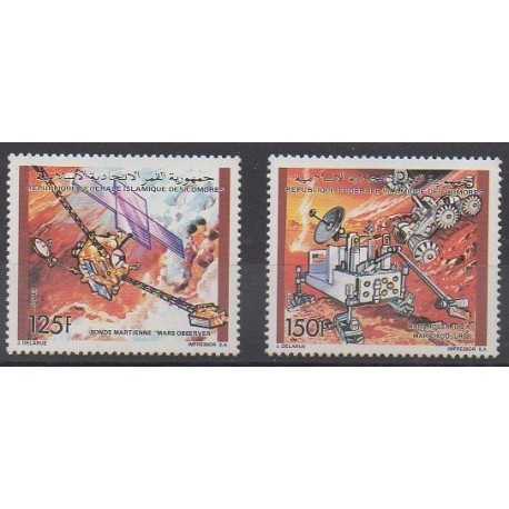 Comoros - 1992 - Nb 543/544 - Space