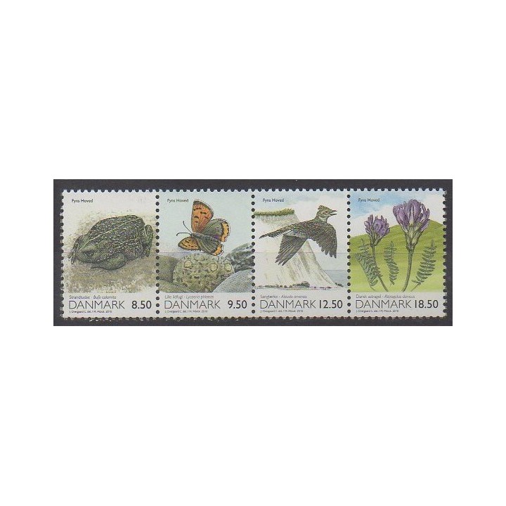 Buy this set of stamps of Denmark of the year 2010 (Nb 1559/1562).