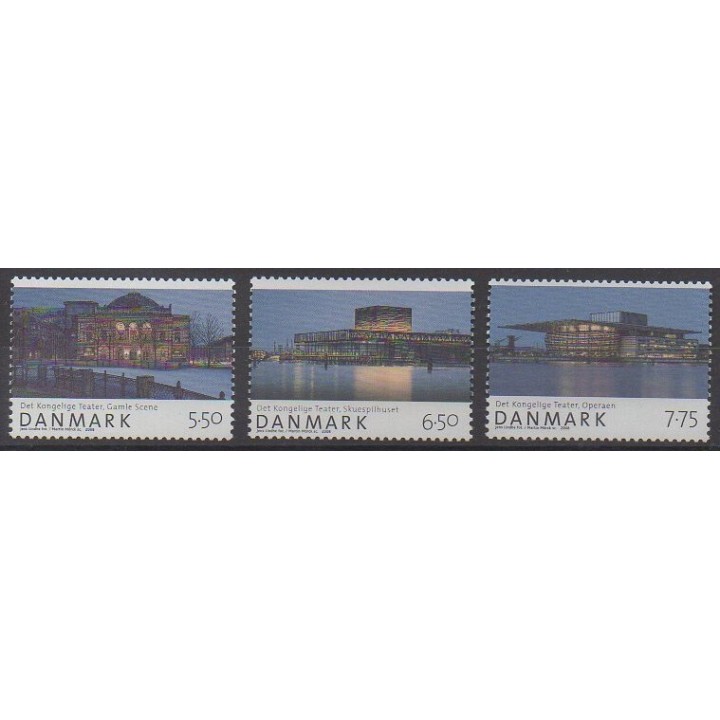 Acheter cette série de timbres du Danemark de l'année 2008 (No 1490/1492).
