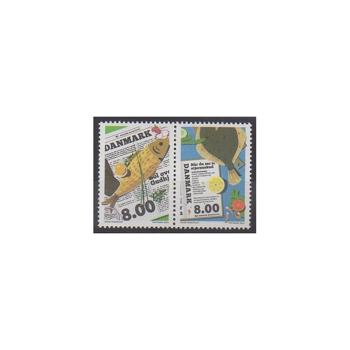 Buy this set of stamps of Denmark of the year 2016 (Nb 1821/1822).