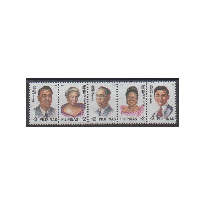 Acheter cette série de timbres des Philippines de l'année 1992 (No 1892/1896).