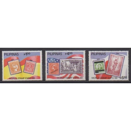 Philippines - 1989 - No 1701/1703 - Timbres sur timbres