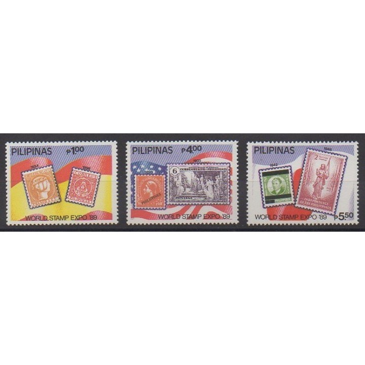 Acheter cette série de timbres des Philippines de l'année 1989 (No 1701/1703).