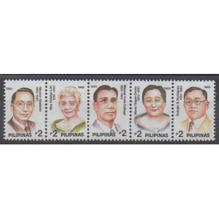 Acheter cette série de timbres des Philippines de l'année 1993 (No 1976/1980).