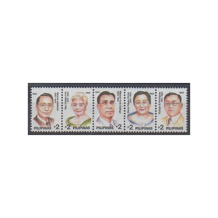 Buy this set of stamps of Philippines of the year 1993 (Nb 1976/1980).