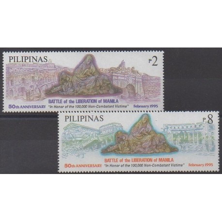Philippines - 1995 - No 2142/2143 - Histoire militaire