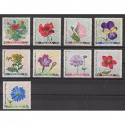 Pologne - 1967 - No 1636/1644 - Fleurs