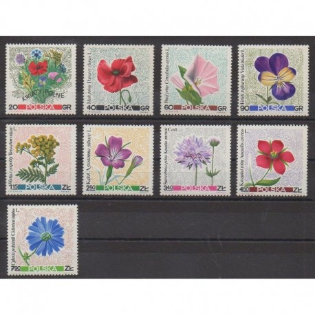 Poland - 1967 - Nb 1636/1644 - Flowers