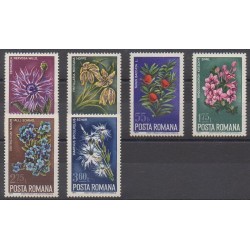 Romania - 1974 - Nb 2863/2868 - Flowers