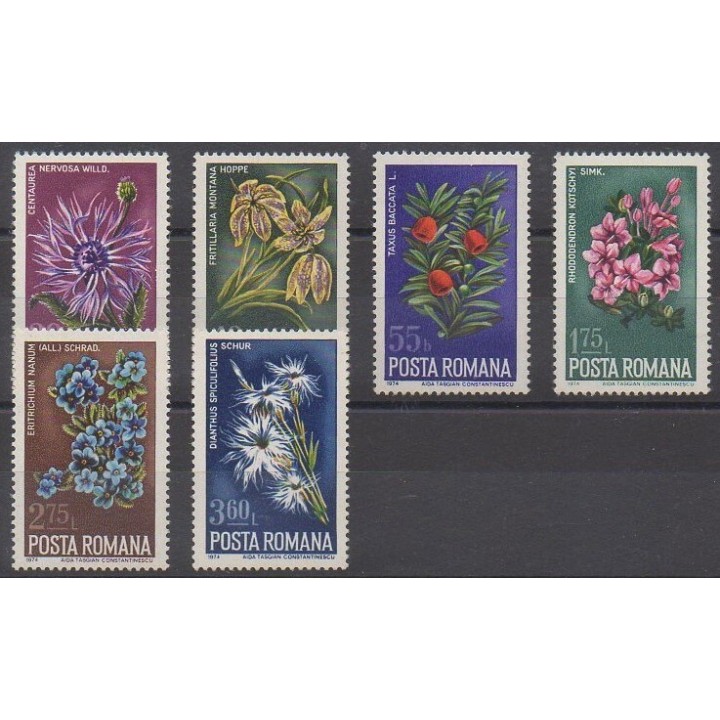 Buy this set of stamps of Romania of the year 1974 (Nb 2863/2868).