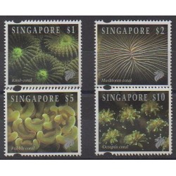 Singapore - 1994 - Nb 699/702 - Sea life