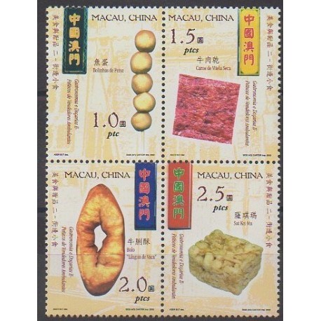 Macao - 2002 - No 1115/1118 - Gastronomie
