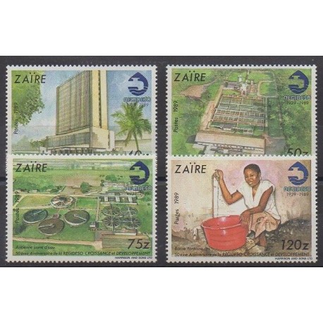 Zaire - 1990 - Nb 1255/1258
