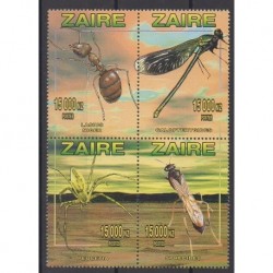 Zaïre - 1996 - No 1435/1438 - Insectes