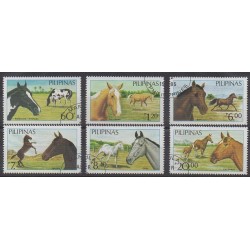 Philippines - 1985 - Nb 1443/1448 - Horses - Used