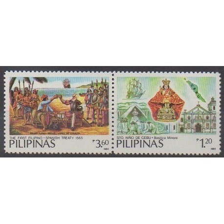 Philippines - 1985 - Nb 1455/1456 - Various Historics Themes