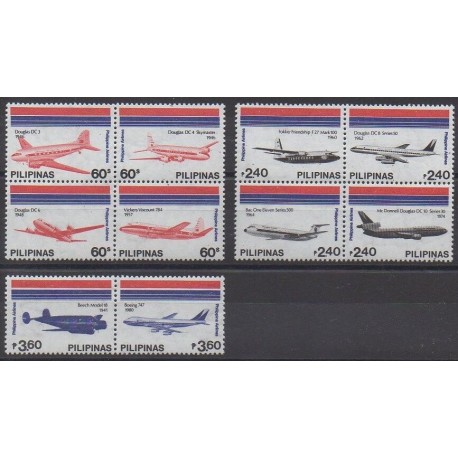 Philippines - 1986 - Nb 1487/1496 - Planes