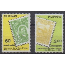 Philippines - 1986 - No 1503/1504 - Timbres sur timbres