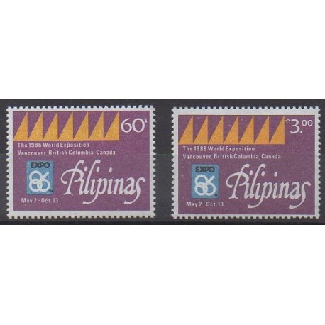 Philippines - 1986 - Nb 1499/1500 - Exhibition