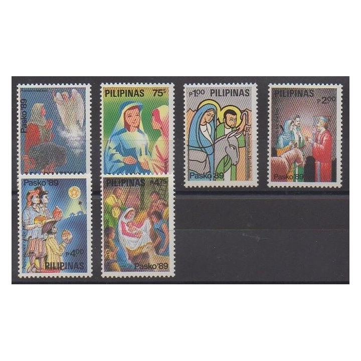 Acheter cette série de timbres des Philippines de l'année 1989 (No 1705/1710).