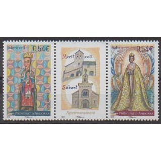 Buy this set of stamps of French Andorra of the year 2007 (Nb 641/642).