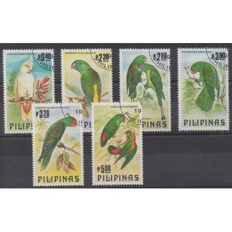 Philippines - 1984 - No 1348/1353 - Oiseaux - Oblitérés