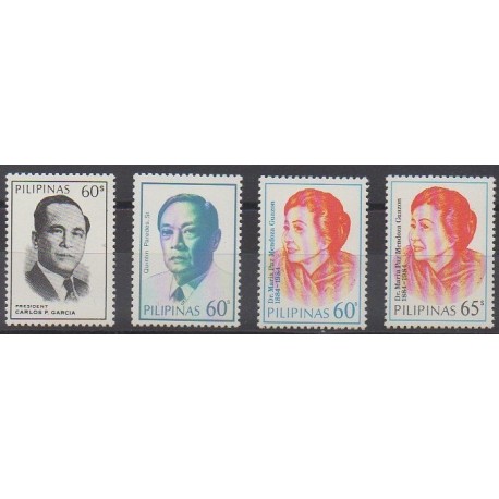 Philippines - 1984 - No 1375/1378 - Célébrités