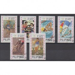Philippines - 1984 - Nb 1386/1391 - Summer Olympics - Used