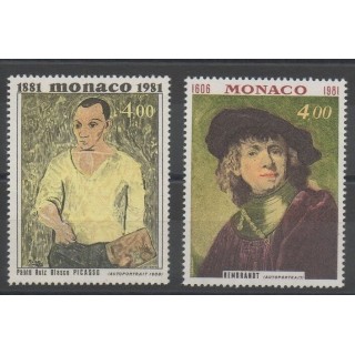 Stamps - paintings - Monaco - 1981 - Nb 1293/1294