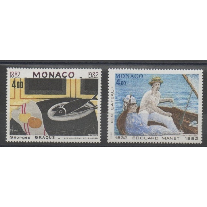 Stamps - paintings - Monaco - 1982 - Nb 1347/1348