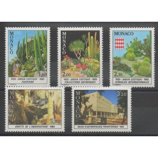 Stamps - flora - Monaco - 1983 - Nb 1360/1364