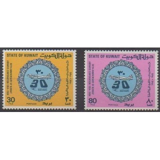 Acheter cette série de timbres du Kowaït de l'année 1984 (No 1011/1012).