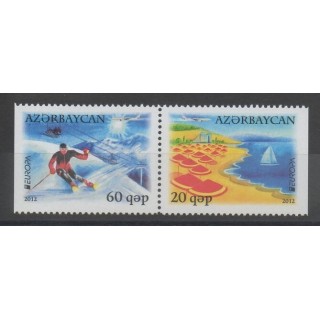 Stamps - sights - Azerbaijan - 2012 - Nb 783a/784a