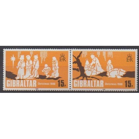 Gibraltar - 1980 - Nb 416/417 - Christmas