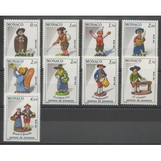 Stamps - christmas - Monaco - 1984 - Nb 1437/1445