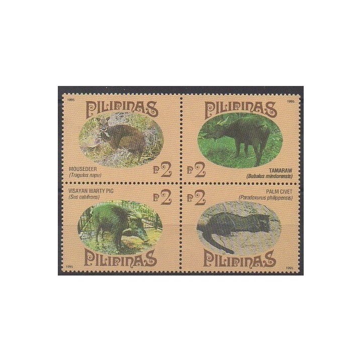 Buy this set of stamps of Philippines of the year 1995 (Nb 2146/2149).