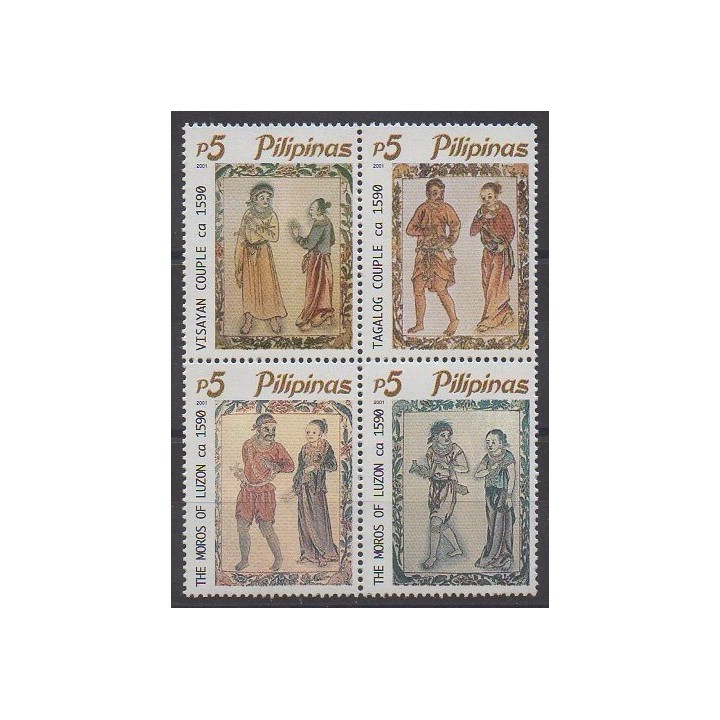 Buy this set of stamps of Philippines of the year 2001 (Nb 2672/2675).