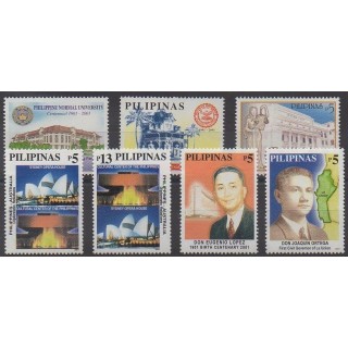Buy this set of stamps of Philippines of the year 2001 (Nb 2676/2682).